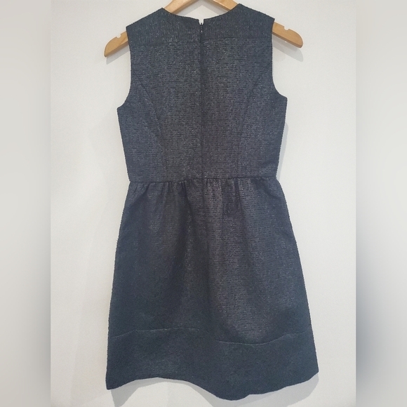 Penguin Vintage Sparkly Black with pockets A-line dress size0 fits 2 - Picture 2 of 10